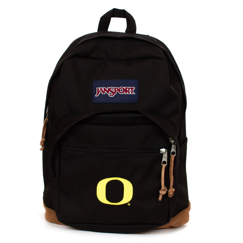 Classic Oregon O, JanSport, Black, Backpack, Polyester, Accessories, Unisex, L2, Right Pack, 952433